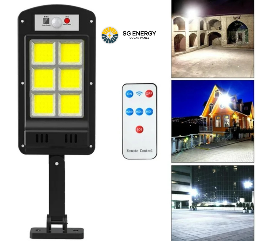 Luz Solar Inteligente 6 Paneles con Control Remoto