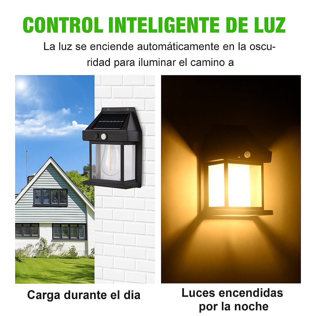 Luz Solar De Pared Con Sensor
